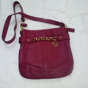 Pink Coach Shoulder Handbag